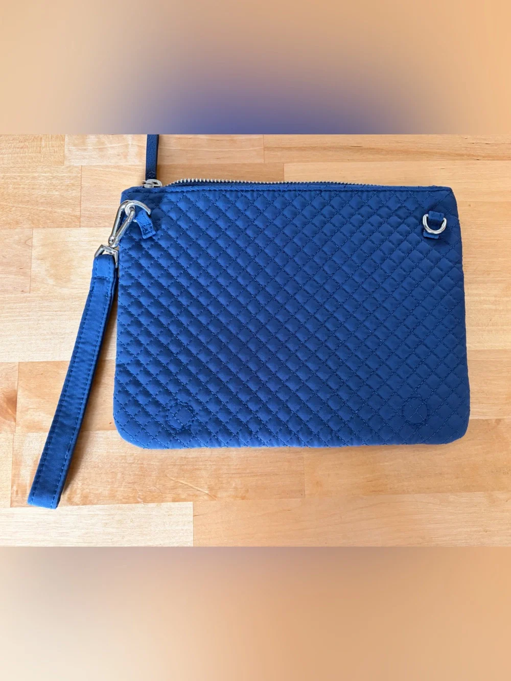 Vera Bradley Quilted Navy Wristlet Clutch